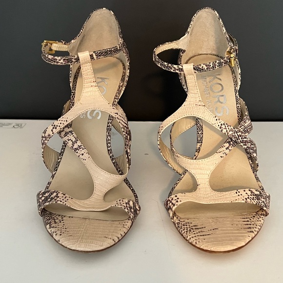 Micheal Kors Ombré Reptile Strappy Sandals Size 7 - Picture 4 of 4